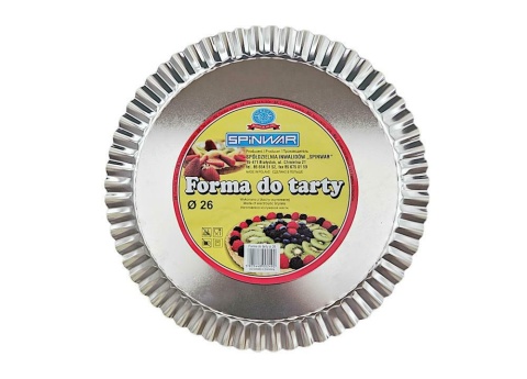 Forma 26 cm do tarty 162-192 Srebrna Spinwar Forma 26 cm do tarty 162-192 Srebrna Spinwar