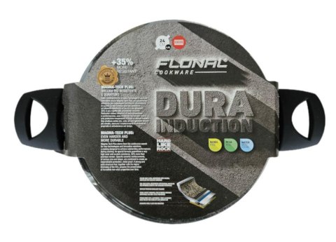 GARNEK 20CM/H9,4CM pokrywka szklana powłoka nieprzywier.DUICV2030 aluminium