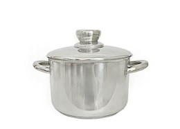 Garnek 18 cm 3,1L nierdzewny z pokrywą metalową NOBLESSE 22030018 Alza