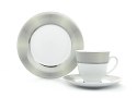 Garnitur do herbaty dla 6 osób 18 elementowy OPAL PLATIN Bogucice