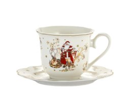 Komplet 2 filiżanek 250 ml ze spodkami 555-7126 Boże Narodzenie