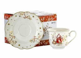 Komplet 2 filiżanek 250 ml ze spodkami 555-7126 Boże Narodzenie