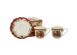 Komplet 2 filiżanek 250 ml ze spodkami 555-7205 Boże Narodzenie Marco Polo