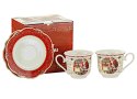 Komplet 2 filiżanek 250 ml ze spodkami 555-7304 Boże Narodzenie
