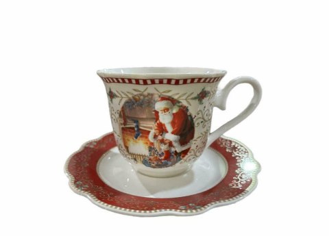 Komplet 2 filiżanek 250 ml ze spodkami 555-7304 Boże Narodzenie