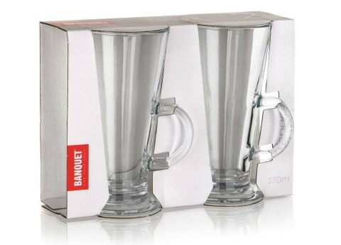 Komplet 2 szklanek 270 ml do kawy latte TANGER 04207151 Banquet Komplet 2 szklanek 270 ml do kawy latte TANGER 04207151 Banquet