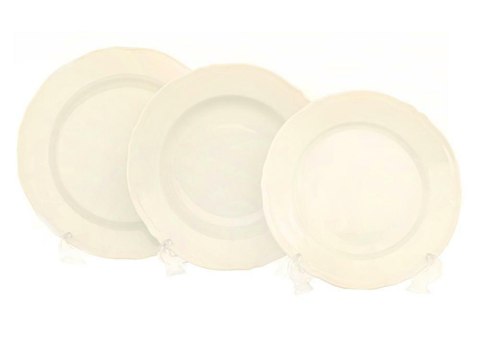 Komplet talerzy dla 6 osób 18 elementowy GINO CREAM 1229 Bogucice Komplet talerzy dla 6 osób 18 elementowy GINO CREAM 1229 Bogucice