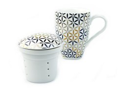 Kubek 300 ml z zaparzaczem i pokrywką PM51 LENTA 1026 Bogucice