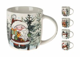 Kubek świąteczny 370 ml Mikołaj 4 Wzory