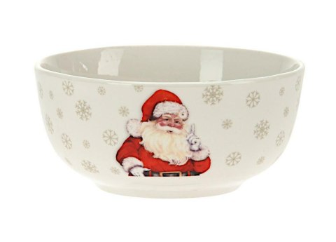 Salaterka świąteczna 480 ml Mikołaj na saniach Mix Dekor