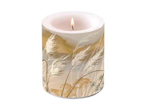 Świeca 10x10 cm Falujące trawy AMBIENTE 19318565 Świeca 10x10 cm Falujące trawy AMBIENTE 19318565