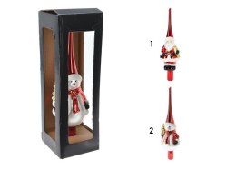 Szpic choinkowy 28 cm Mikołaj roaz Bałwan ABR823550 Mix Dekor