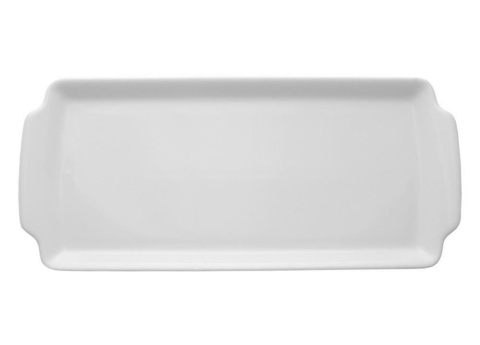 Taca do ciasta 35 x 16 cm ROMA Biała Lubiana Taca do ciasta 35 x 16 cm ROMA Biała Lubiana