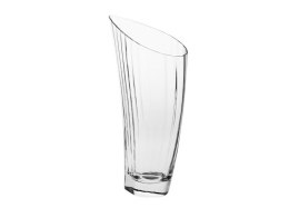 Wazon 45cm optyk pion C905 z ryflowaniem Krosno Glass