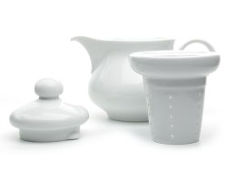 Czajnik z wkładem 1/2 WERSAL Biały Lubiana