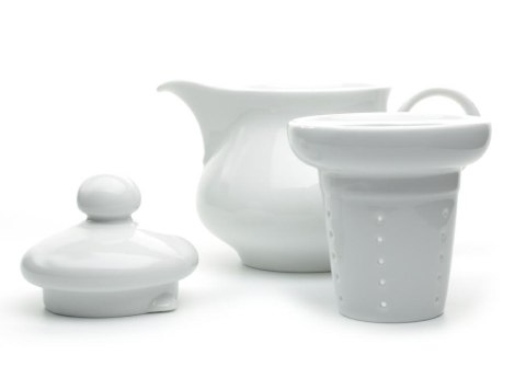 Czajnik z wkładem 1/2 WERSAL Biały Lubiana