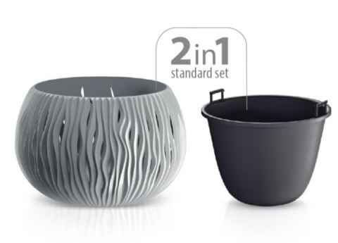 Donica 180 Sandy Bowl DSK180 Szar kamireń 405U