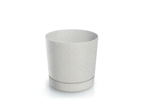 Doniczka 11 cm Tubo P ECO Wood Biała DPOP110W-S449W Prosperplast