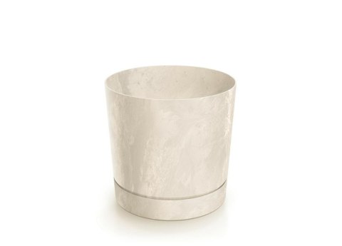 Doniczka 13 cm Tubo P Beton Effect Kremowa