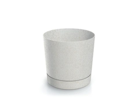 Doniczka 15 cm Tubo P ECO Wood DPOP150W Biała Prosperplast