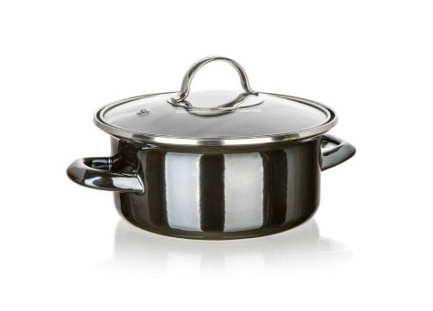 Garnek 18 cm emaliowany z pokrywą METALL 13823453 Banquet