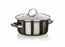 Garnek 20 cm emaliowany z pokrywą METALL 13823455 Banquet