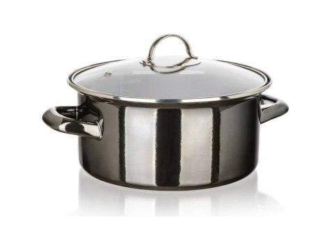 Garnek 22 cm emaliowany z pokrywą METALL 13823459 Banquet