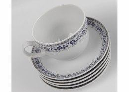 Komplet filiżanek dla 6 osób 12 elementowy WA-160 CLASSIC KOBALT Waza