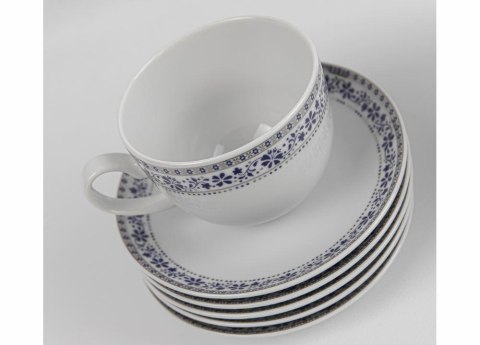 Komplet filiżanek dla 6 osób 12 elementowy WA-160 CLASSIC KOBALT Waza