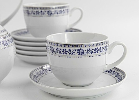 Komplet filiżanek dla 6 osób 12 elementowy WA-160 CLASSIC KOBALT Waza