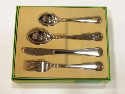 Komplet sztućców 4 szt. dla dzieci 56 PYCHOTKI Gerlach