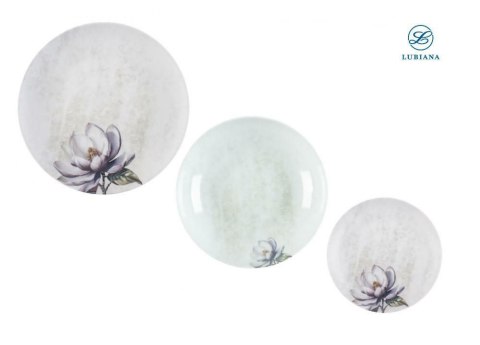 Komplet talerzy dla 6 osób 18 elementów 9218/775KJ MAGNOLIA Lubiana