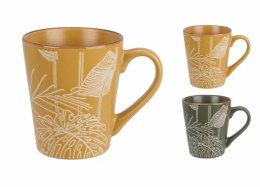 Kubek 300 ml STONEWARE LIŚCIE DN1801870 Mix Dekor