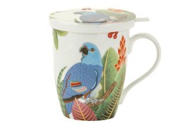 Kubek 450 ml z zaparzaczem PTAKI BONE CHINA 115-6514 Marco-Polo