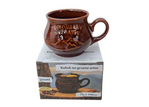 Kubek z uchem 300 ml Grzaniec z napisem 42835 Tragar
