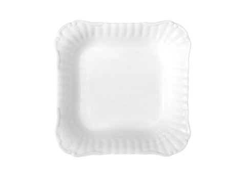 Salaterka kwadratowa 21 cm IWONA Biała Chodzież