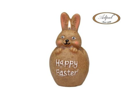 Świeca 11 cm Zajączek Brązowy Adpal