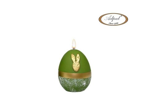 Świeca Jajko Wielkanocne 90/70 BUNNY II Oliwka Matowa