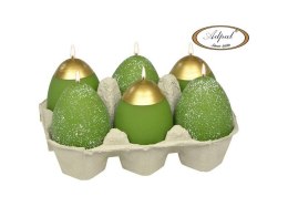 Świeca jajko 6 cm BUNNY II Oliwka Matowa Adpal