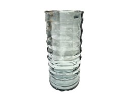 Wazon szklany dekoracyjny szaro-nieb.OPTYK.PION.SZARO-NIEB.FWAD060 Krosno Glass