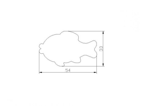 Wykrawacz do ciastek RYBKA 5,4 cm Simax