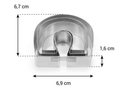 Wykrywacze do ciastek 3 sztuki DELICIA 631368 Tescoma