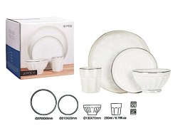 Zestaw obiadowy dla 4 osób 16 elementowy STONEWARE Q97001390
