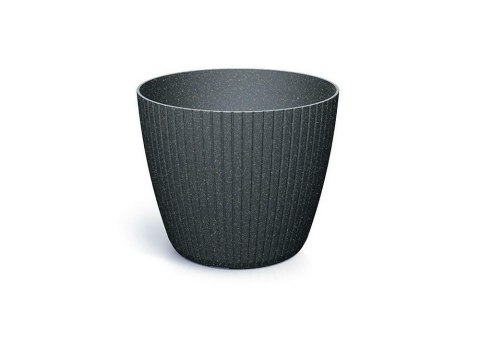 Doniczka 160 LAMIA ROUND Eco Wood DLAM160W-S433W ANTRACYT Prosperplast