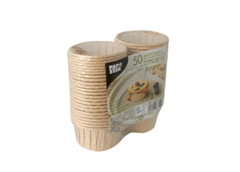 Foremki do pieczenia 105 ml Brąz 50 sztuk 87119 Papstar