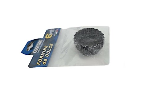 Formeki aluminiowe do tarty 6,5 cm Crostatine 6 sztuk Gnali