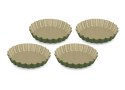 Formy do mini tarty 12 cm BNat komplet 4 sztuk OLIWKA/BEŻ Guardini