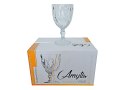 Komplet 6 kieliszków 360ml na nodze AMYTIS WG8058GCL Kaveh