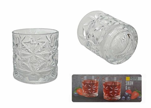 Komplet 6 szklanek do whisky 270ml SNOW TR5166GCL Kaveh