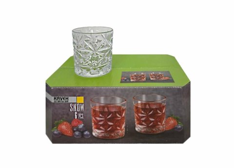 Komplet 6 szklanek do whisky 270ml SNOW TR5166GCL Kaveh